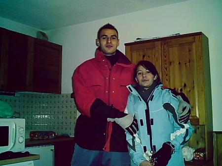 mili et tony au skiii